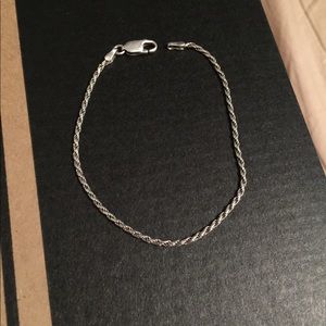 Silver rope bracelet 925
